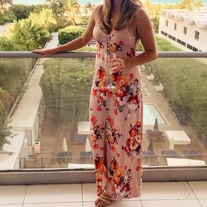Floral Slip Maxi Dress - Vici